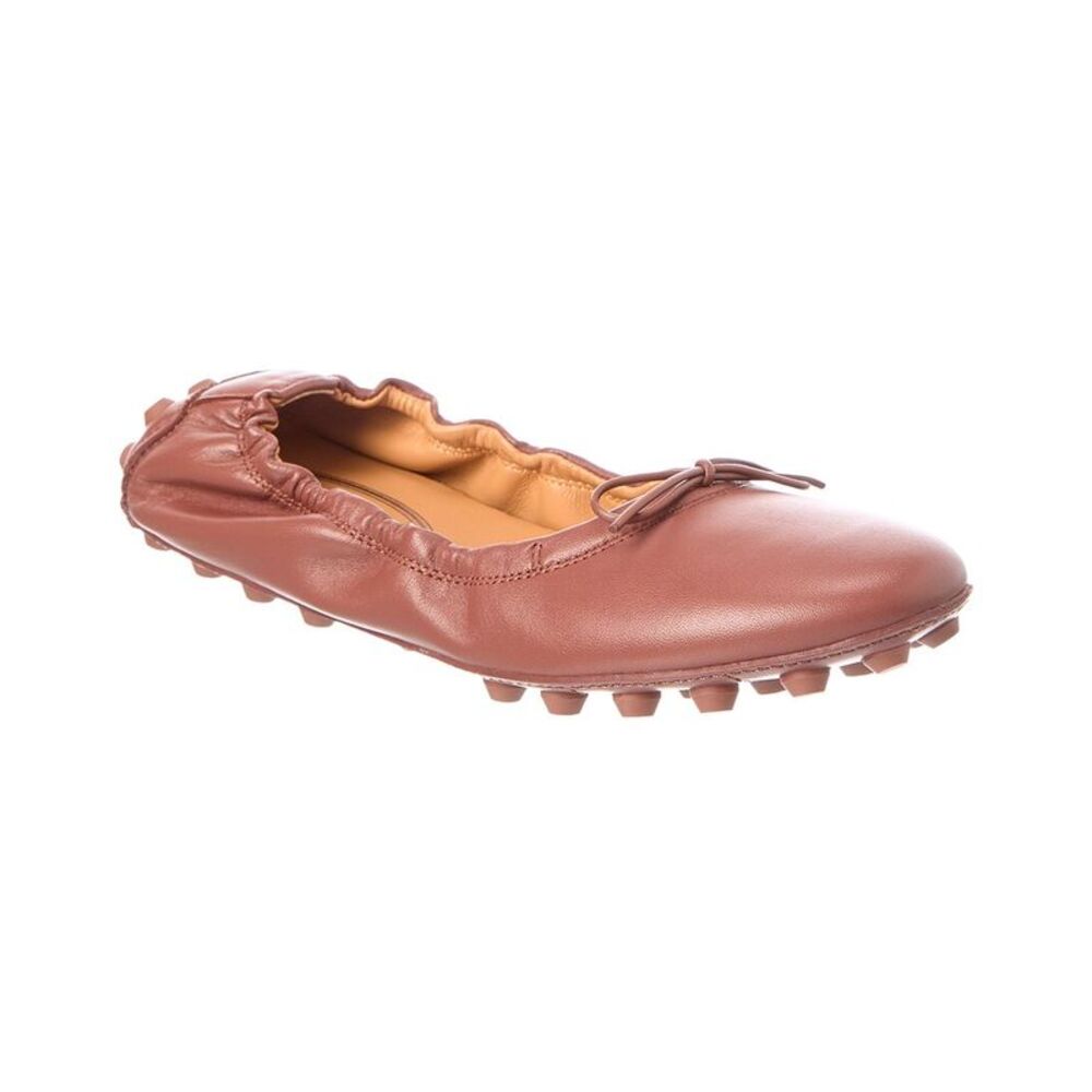 Tod’S Leather Ballet Flat, Brown